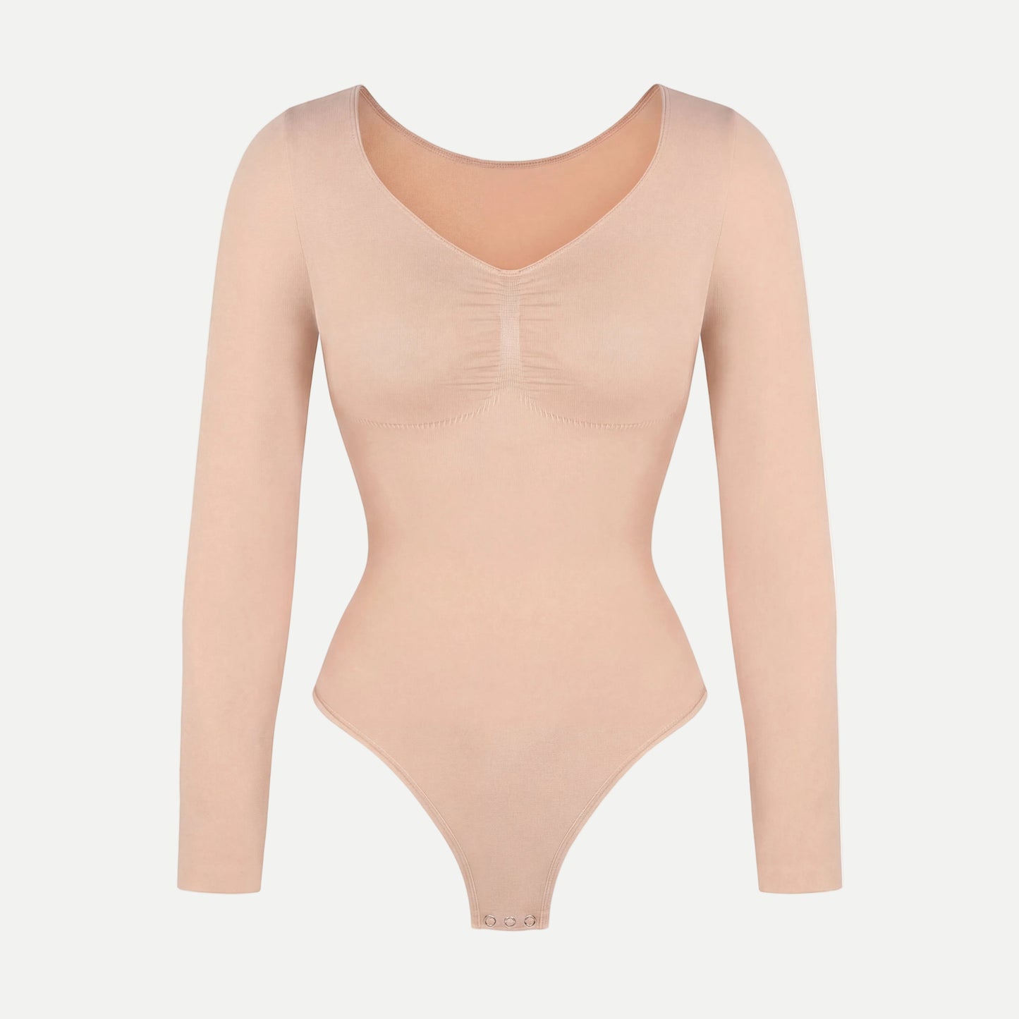 Figurformender Shapewear Bodysuit Longsleeve mit String
