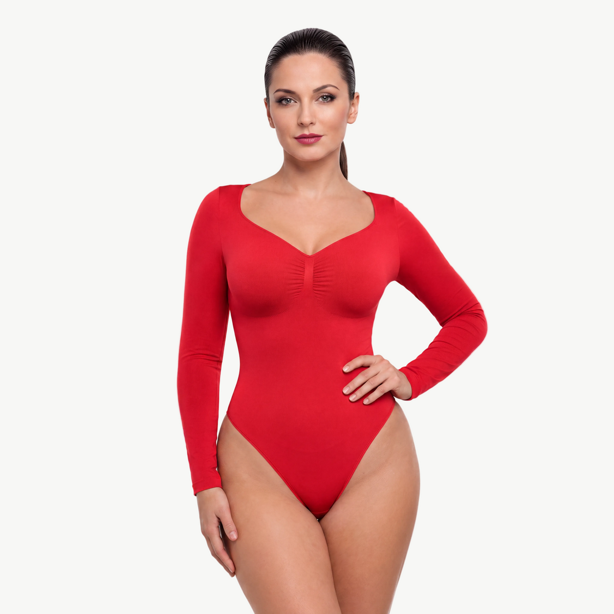 Shapewear Bodysuit Longsleeve mit String