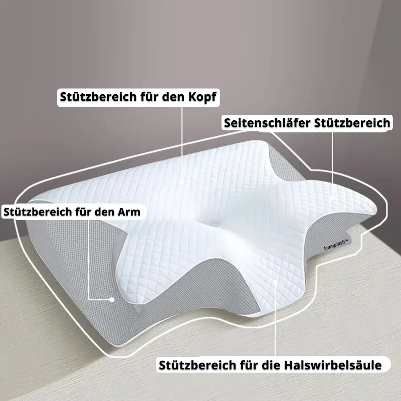 LumiPlush™ NackenKissen – Für entspannten Nacken & besseren Schlaf