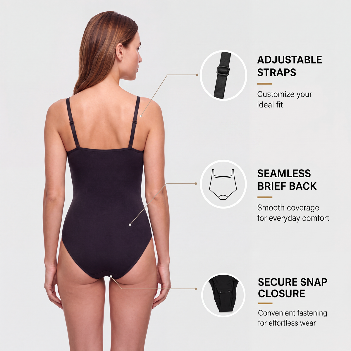 Figurformender Shapewear Bodysuit mit Slip