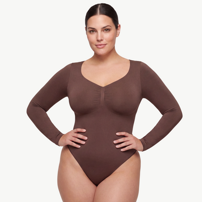 Shapewear Bodysuit Longsleeve mit String