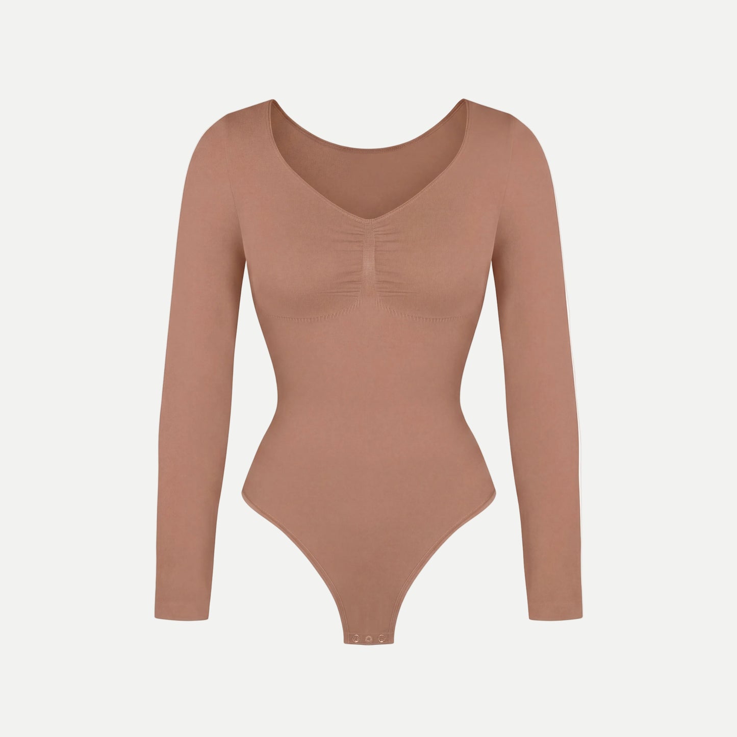 Figurformender Shapewear Bodysuit Longsleeve mit String